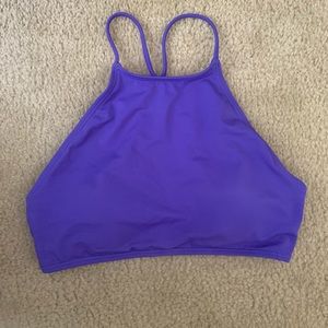 High neck bathing suit top